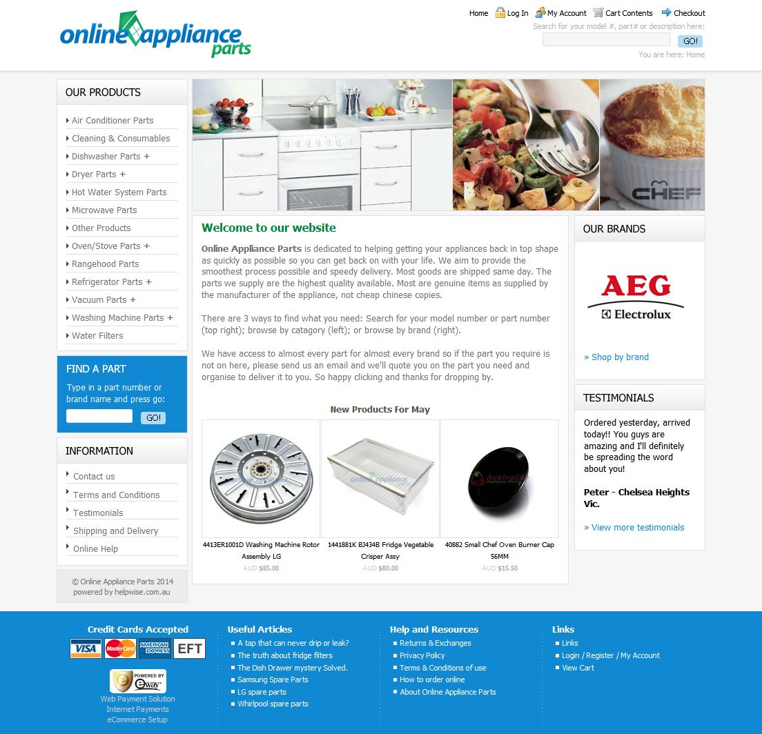 Online Appliance Parts